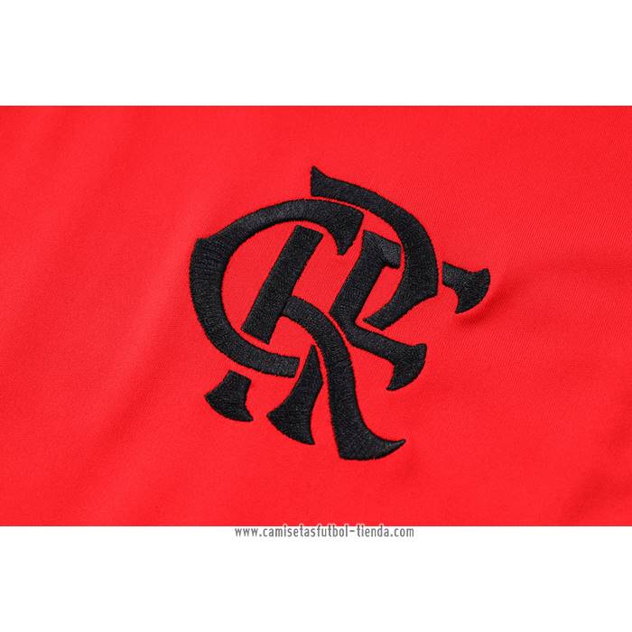 Chandal del Flamengo 2023 2024 Manga Corta Rojo - Pantalon Corto
